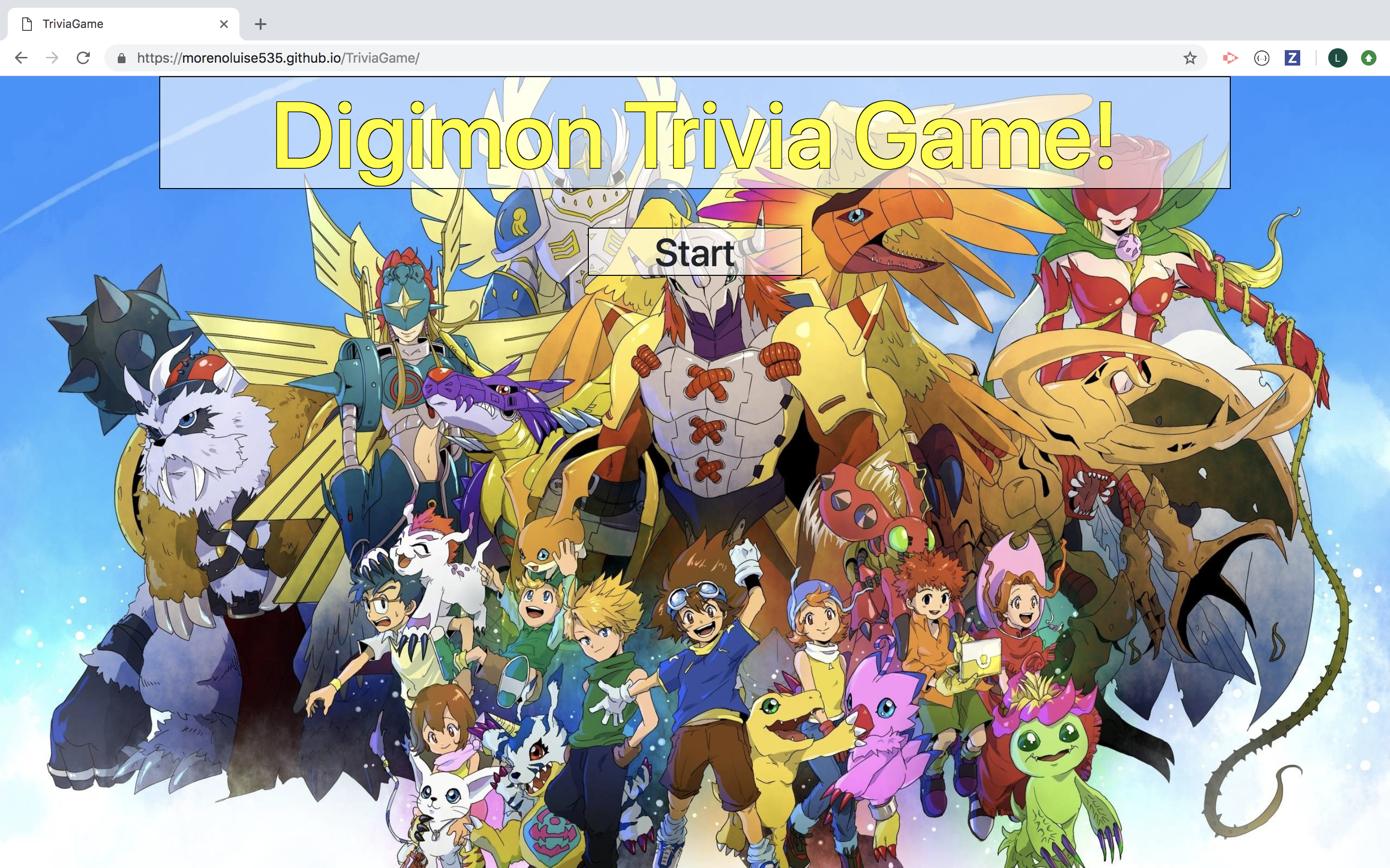 DigimonTriviaGame